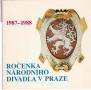 Ročenka Národního divadla 1987-1988
